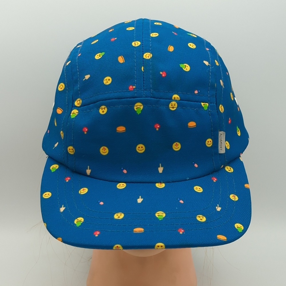 Altamont  5 Panel Hat Skateboarding Emoji Mushroom Pills Burger Blue One Size
